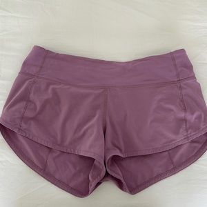 Size 4 purple lulu shorts.